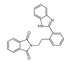 2-[2-[2-(1H-benzimidazol-2-yl)phenyl]ethyl]isoindole-1,3-dione结构式