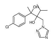 (2S,3R)-2-(4-chlorophenyl)-4-methyl-3-(1,2,4-triazol-1-ylmethyl)pentane-2,3-diol结构式