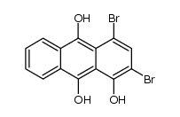 2,4-dibromo-anthracene-1,9,10-triol Structure