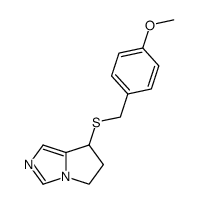 6,7-Dihydro-7-(p-methoxybenzylthio)-5H-pyrrolo[1,2-c]imidazole Structure