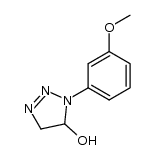 1-(m-methoxyphenyl)-4,5-dihydro-5-hydroxy-1H-1,2,3-triazole Structure