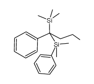 (1-(dimethyl(phenyl)silyl)-1-phenylbutyl)trimethylsilane Structure