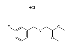 N-(2,2-dimethoxyethyl)-3-fluorobenzylamine hydrochloride Structure