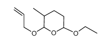2H-Pyran,6-ethoxytetrahydro-3-methyl-2-(2-propenyloxy)-(9CI) Structure