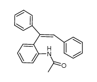 (Z)-N-(2-(1,2-diphenylvinyl)phenyl)acetamide结构式