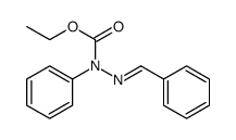 ethyl N-(benzylideneamino)-N-phenylcarbamate Structure