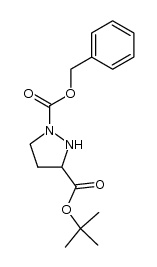 3-(1,1-dimethylethyl) 1-(phenylmethyl) 1,3-pyrazolidinedicarboxylate结构式