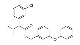 (3-phenoxyphenyl)methyl 2-(3-chlorophenyl)-3-methylbutanoate结构式