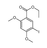 5-碘-2,4-二甲氧基苯甲酸乙酯结构式