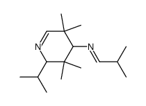 4-(3-methyl-1-azabutenyl)-6-(1-methylethyl)-3,4,5,6-tetrahydro-3,3,5,5-tetramethyl pyridine结构式