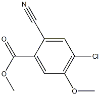 methyl4-chloro-2-cyano-5-methoxybenzoate结构式