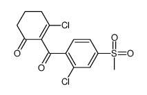 3-chloro-2-(2-chloro-4-methylsulfonylbenzoyl)cyclohex-2-en-1-one Structure