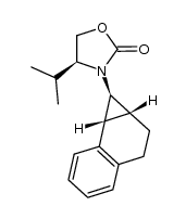 (S)-4-Isopropyl-3-[(1S,1aR,7bR)-1a,2,3,7b-tetrahydro-1H-cyclopropa[a]naphthalen-1-yl]oxazolidin-2-one Structure