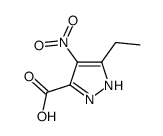 5-Ethyl-4-nitro-1H-pyrazole-3-carboxylic acid结构式