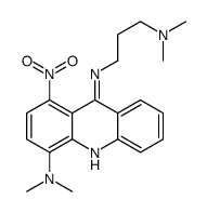 4,9-Acridinediamine, N(sup 4),N(sup 4)-dimethyl-N(sup 9)-(3-(dimethyla mino)propyl)-1-nitro-结构式
