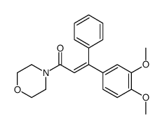 3-(3,4-dimethoxyphenyl)-1-morpholin-4-yl-3-phenylprop-2-en-1-one结构式