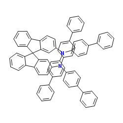 N,N,N',N'-Tetra(4-biphenylyl)-9,9'-spirobi[fluorene]-2,2'-diamine结构式