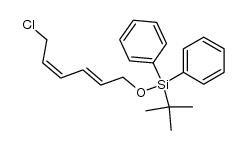 1-chloro-6-(t-butyldiphenylsilyloxy)hexa-2Z,4E-diene结构式