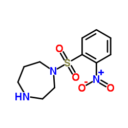 1-[(2-Nitrophenyl)sulfonyl]-1,4-diazepane结构式