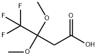 4,4,4-trifluoro-3,3-dimethoxybutanoic acid Structure