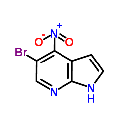 5-Bromo-4-nitro-7-azaindole结构式