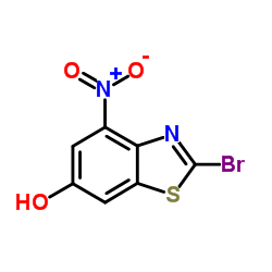 2-Bromo-4-nitro-1,3-benzothiazol-6-ol Structure
