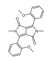 3,6-Bis(2-methoxyphenyl)-2,5-dimethyl-2,5-dihydropyrrolo<3,4-c>pyrrol-1,4-dion Structure