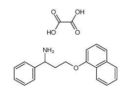 1-Phenyl-3-(1-naphthalenyloxy)propanamine oxalate结构式