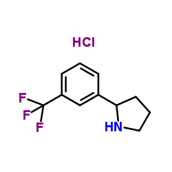 2-(3-(TRIFLUOROMETHYL)PHENYL)PYRROLIDINE HYDROCHLORIDE structure