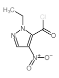 1-Ethyl-4-nitro-1H-pyrazole-5-carbonyl chloride结构式