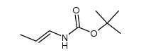 Carbamic acid, 1-propenyl-, 1,1-dimethylethyl ester, (E)- (9CI) structure