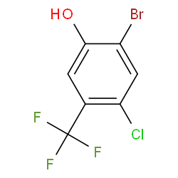 2-BroMo-4-chloro-5-(trifluoroMethyl)phenol structure