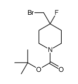 tert-butyl 4-(bromomethyl)-4-fluoropiperidine-1-carboxylate structure