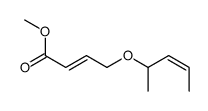 methyl 4-pent-3-en-2-yloxybut-2-enoate结构式