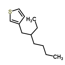 3-(2-乙基己基)噻吩结构式