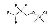 dimethyl-2,2,3,3-tetrafluoropropoxychlorosilane Structure