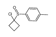 1-chlorocyclobutyl p-tolyl sulfoxide Structure