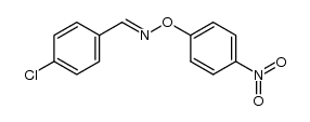 (E)-4-chlorobenzaldehyde O-(4-nitrophenyl) oxime结构式