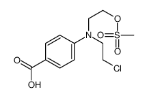 4-((2-Chloroethyl) (2-mesyloxyethyl)amino)benzoic acid结构式