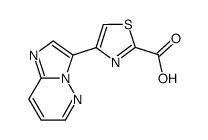 4-(imidazo[1,2-b]pyridazin-3-yl)-1,3-thiazole-2-carboxylic acid结构式