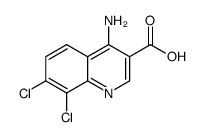 4-amino-7,8-dichloroquinoline-3-carboxylic acid结构式