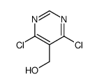 (4,6-dichloropyrimidin-5-yl)methanol structure