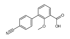 3-(4-cyanophenyl)-2-methoxybenzoic acid结构式