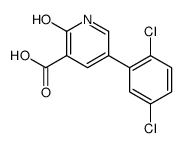 5-(2,5-dichlorophenyl)-2-oxo-1H-pyridine-3-carboxylic acid结构式