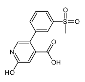 5-(3-methylsulfonylphenyl)-2-oxo-1H-pyridine-4-carboxylic acid Structure