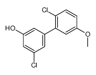 3-chloro-5-(2-chloro-5-methoxyphenyl)phenol Structure