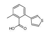 2-methyl-6-thiophen-3-ylbenzoic acid结构式