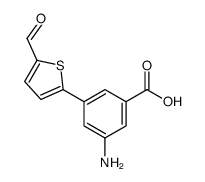 3-amino-5-(5-formylthiophen-2-yl)benzoic acid Structure