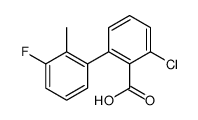 2-chloro-6-(3-fluoro-2-methylphenyl)benzoic acid Structure
