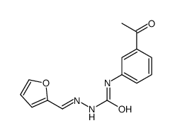 1-(3-acetylphenyl)-3-[(E)-furan-2-ylmethylideneamino]urea Structure